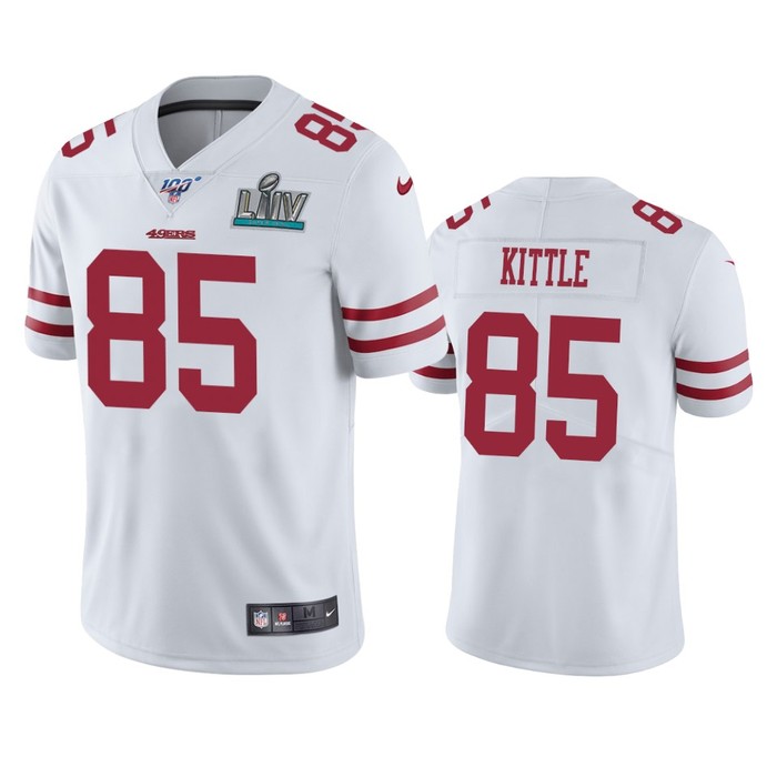 San Francisco 49ers George Kittle White Super Bowl Liv Vapor Limited Jersey