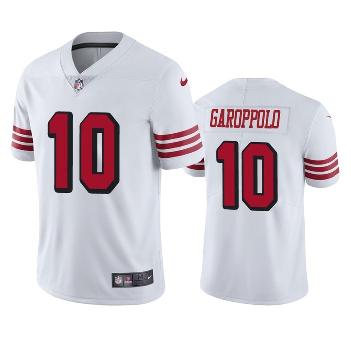 San Francisco 49ers Jimmy Garoppolo White Nike Color Rush Limited Jersey