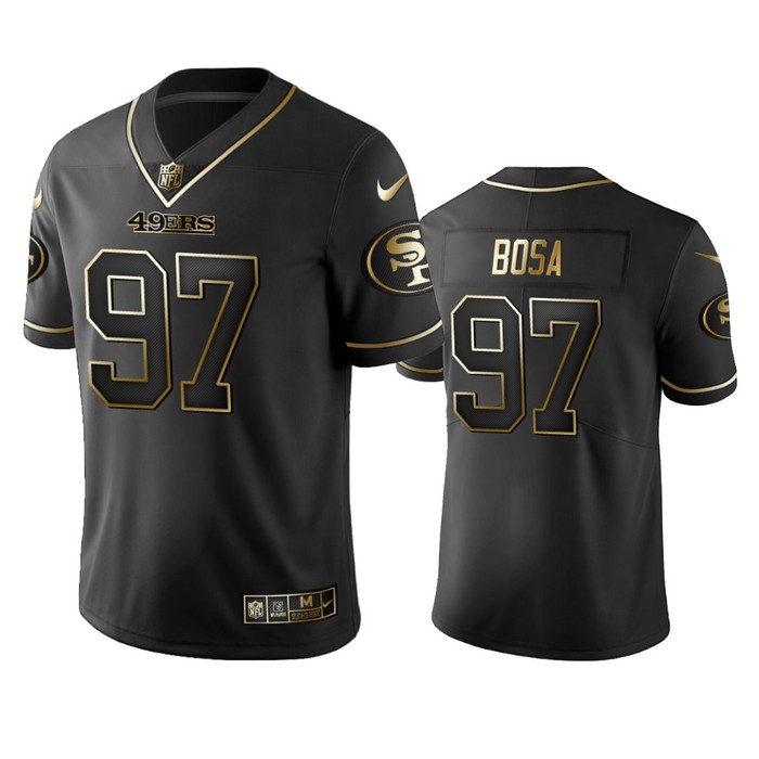 San Francisco 49ers Nick Bosa Black 2019 Vapor Limited Golden Edition Jersey