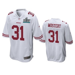 San Francisco 49ers Raheem Mostert White Super Bowl Liv Game Jersey