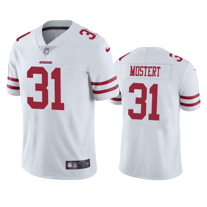 San Francisco 49ers Raheem Mostert White Vapor Untouchable Limited Jersey