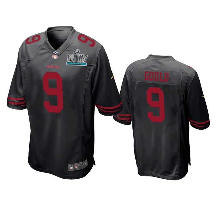 San Francisco 49ers Robbie Gould Black Super Bowl Liv Game Jersey