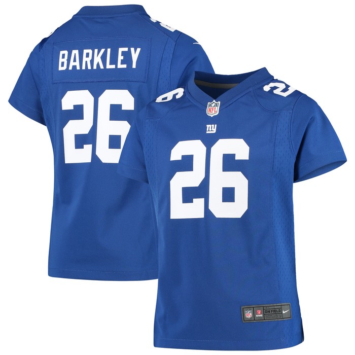 Saquon Barkley New York Giants Girls Game Jersey - Royal Nfl