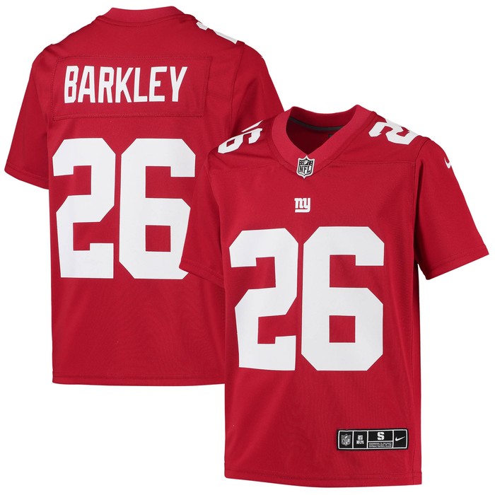 Saquon Barkley New York Giants Inverted Team Game Jersey - Red Nfl