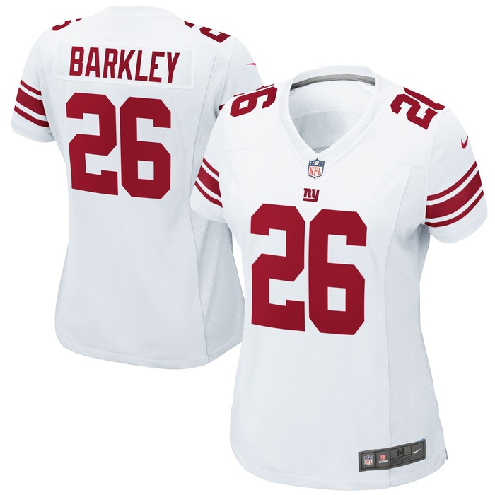 Saquon Barkley New York Giants Womens Game Jersey White Nfl