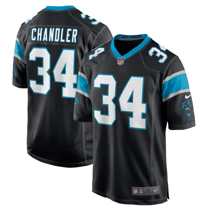 Sean Chandler Carolina Panthers Game Jersey - Black Nfl