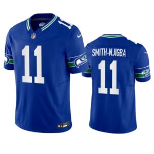 Seattle Seahawks #11 Jaxon Smith Njigba Royal 2023 Fuse Vapor Limited Jersey - Cocomos