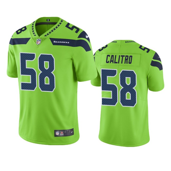 Seattle Seahawks Austin Calitro Green Nike Color Rush Limited Jersey