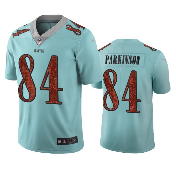 Seattle Seahawks Colby Parkinson Light Blue City Edition Vapor Limited Jersey - Cocomos