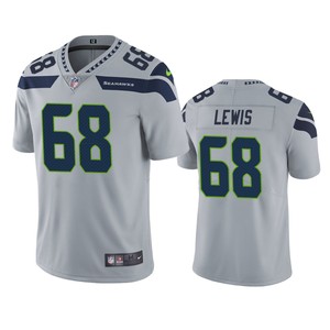 Seattle Seahawks Damien Lewis Gray Vapor Untouchable Limited Jersey