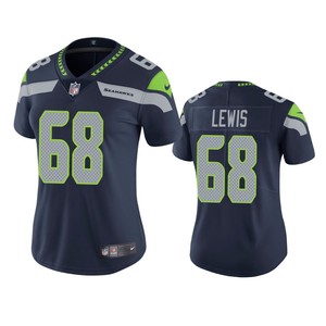 Seattle Seahawks Damien Lewis Navy Vapor Limited Jersey - Cocomos