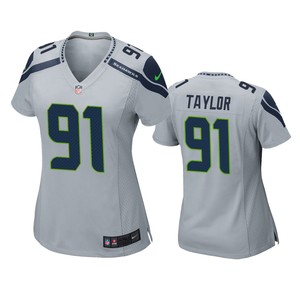 Seattle Seahawks Darrell Taylor Gray 2020 Nfl Draft Game Jersey