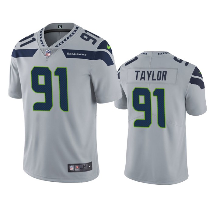 Seattle Seahawks Darrell Taylor Gray 2020 Nfl Draft Vapor Limited Jersey