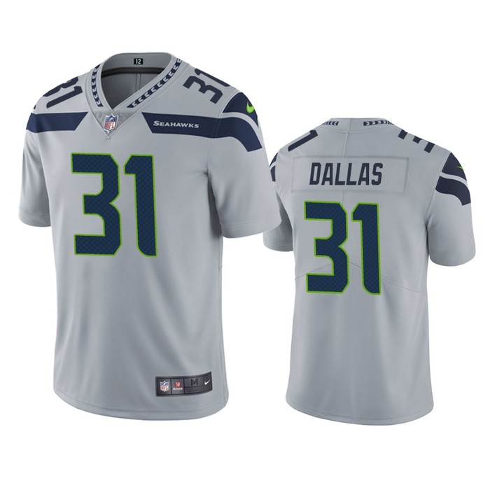 Seattle Seahawks Deejay Dallas Gray Vapor Untouchable Limited Jersey - Cocomos