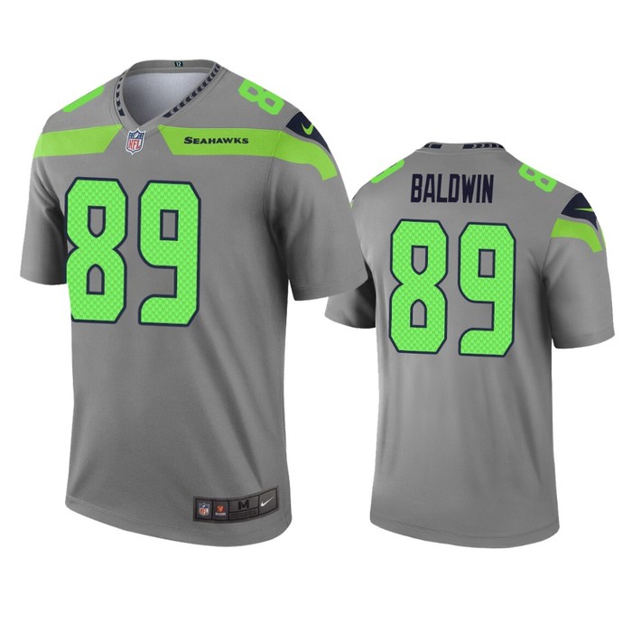 Seattle Seahawks Doug Baldwin Gray Inverted Legend Jersey