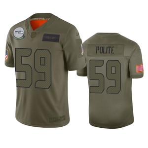 Seattle Seahawks Jachai Polite Camo 2019 Salute To Service Limited Jersey