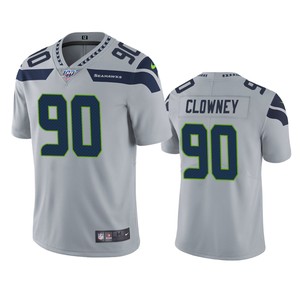 Seattle Seahawks Jadeveon Clowney Gray 100th Season Vapor Limited Jersey