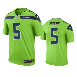 Seattle Seahawks Jason Myers Green Color Rush Legend Jersey