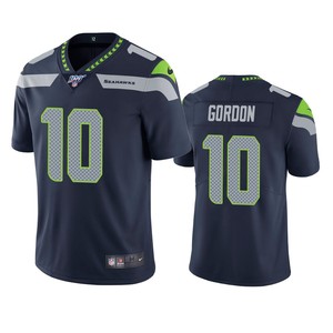 Seattle Seahawks Josh Gordon Navy 100th Season Vapor Limited Jersey