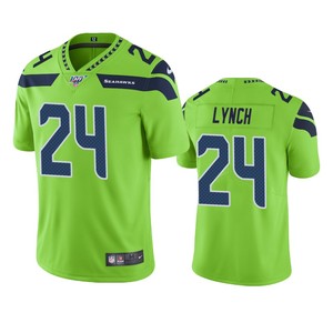 Seattle Seahawks Marshawn Lynch Green 100th Season Color Rush Jersey