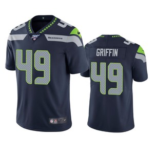 Seattle Seahawks Shaquem Griffin Navy 100th Season Vapor Limited Jersey