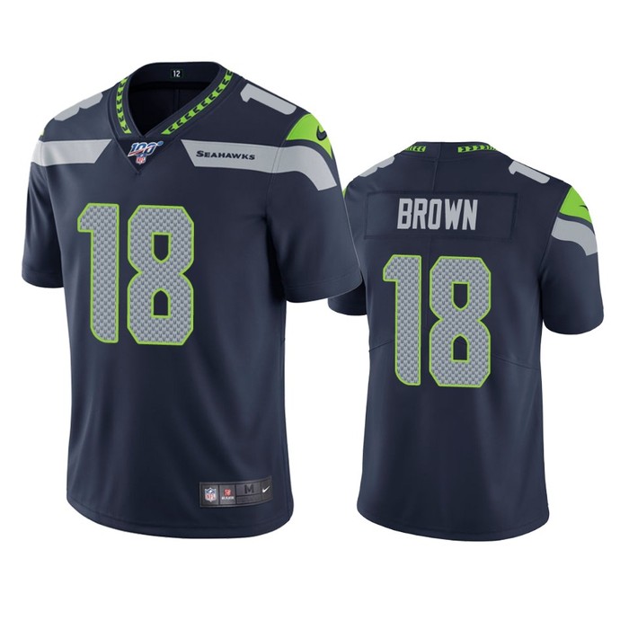 Seattle Seahawks Shaquill Griffin Navy 100th Season Vapor Limited Jersey