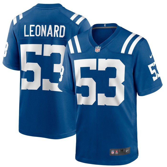 Shaquille Leonard Indianapolis Colts Game Jersey - Royal Nfl