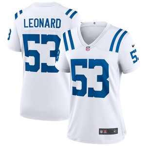 Shaquille Leonard Indianapolis Colts Womens Game Player Jersey - White Nfl