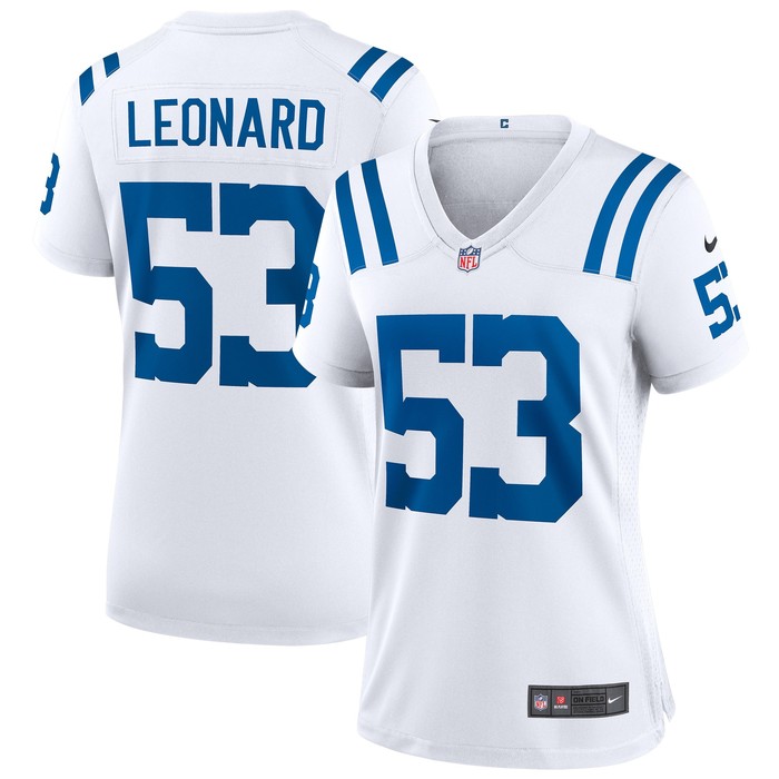 Shaquille Leonard Indianapolis Colts Womens Game Player Jersey - White Nfl