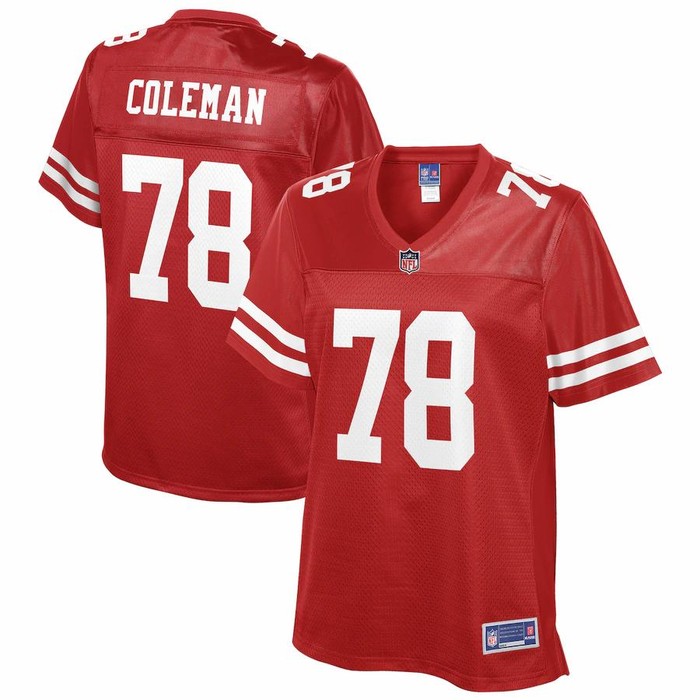 Shon Coleman San Francisco 49ers Nfl Pro Line Womens Team Player Jersey - Scarlet