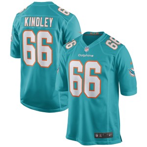 Solomon Kindley Miami Dolphins Game Jersey - Aqua Nfl