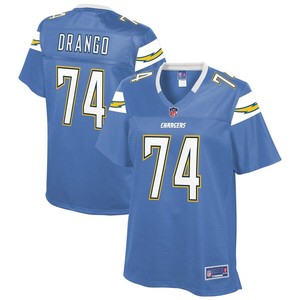 Spencer Drango Los Angeles Chargers Nfl Pro Line Womens Team Player Jersey - Powder Blue