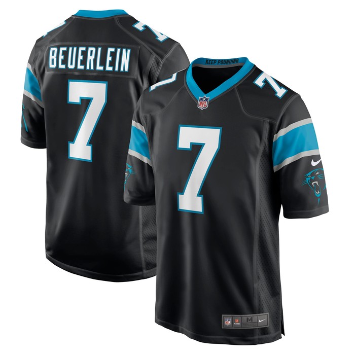 Steve Beuerlein Carolina Panthers Retired Player Jersey - Black Nfl