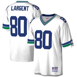 Steve Largent Seattle Seahawks Mitchell & Ness Retired Player Legacy Replica Jersey - White Nfl