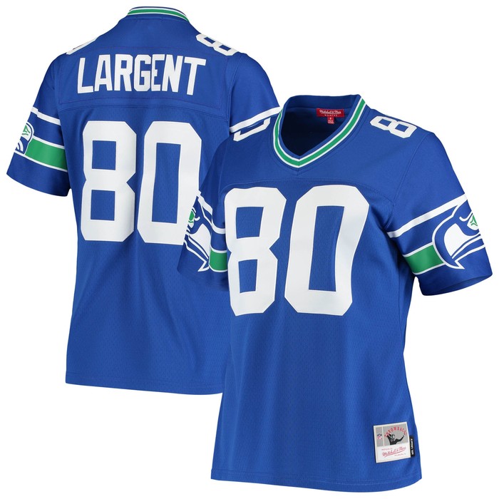 Steve Largent Seattle Seahawks Mitchell & Ness Womens 1985 Legacy Replica Jersey - Royal Nfl - Cocomos