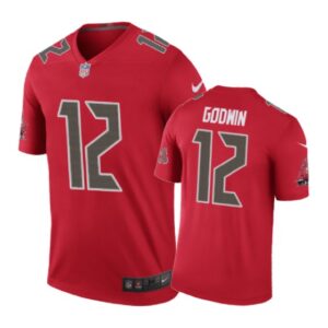 Tampa Bay Buccaneers #12 Chris Godwin Nike Color Rush Red Jersey - Cocomos