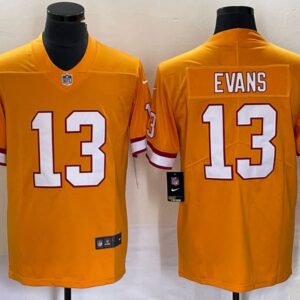 Tampa Bay Buccaneers #13 Mike Evans Orange Throwback Jersey - Cocomos