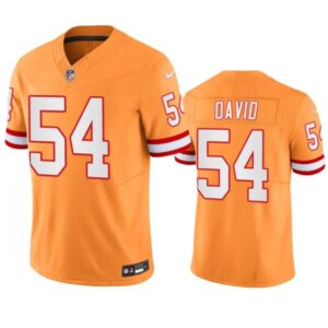 Tampa Bay Buccaneers #54 Lavonte David Orange Throwback Limited Stitched Jersey - Cocomos