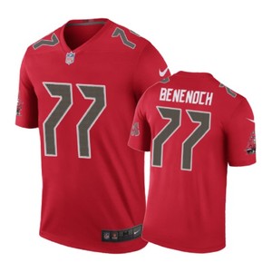 Tampa Bay Buccaneers #77 Caleb Benenoch Nike Color Rush Red Jersey