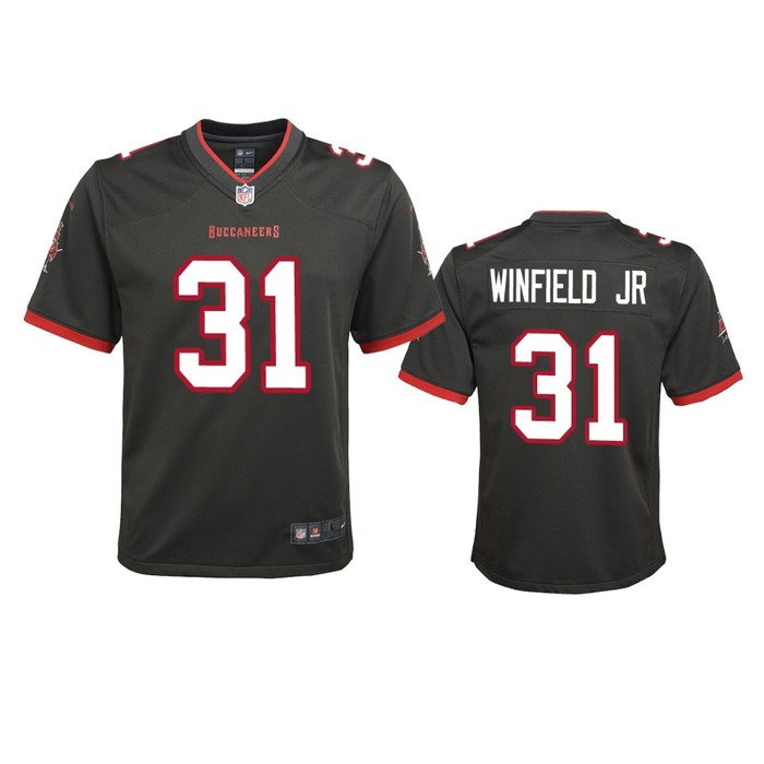 Tampa Bay Buccaneers Antoine Winfield Jr. Pewter 2020 Nfl Draft Alternate Game Jersey