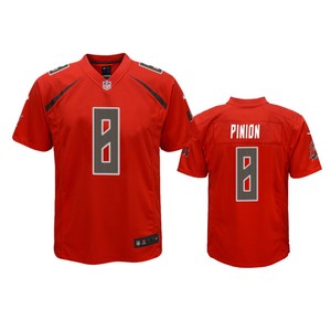 Tampa Bay Buccaneers Bradley Pinion Red Color Rush Game Jersey