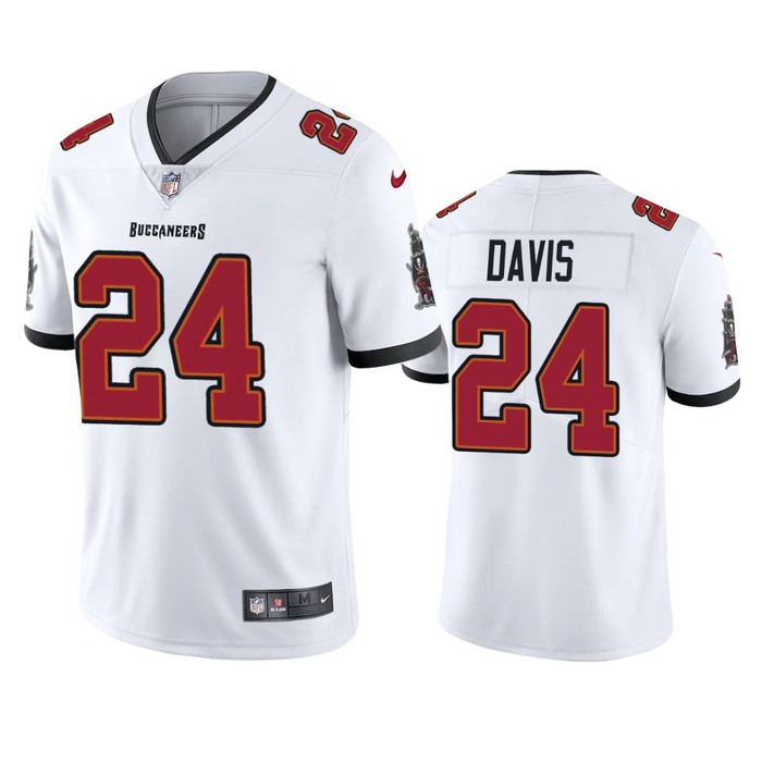 Tampa Bay Buccaneers Carlton Davis White 2020 Vapor Limited Jersey - Mens