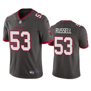 Tampa Bay Buccaneers Chapelle Russell Pewter Vapor Untouchable Limited Jersey - Cocomos