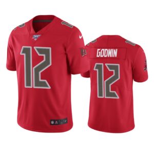 Tampa Bay Buccaneers Chris Godwin Red 100th Season Vapor Limited Jersey - Cocomos