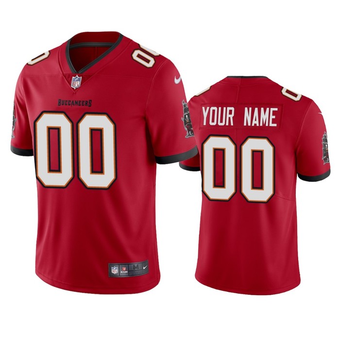 Tampa Bay Buccaneers Custom Red 2020 Vapor Limited Jersey - Mens