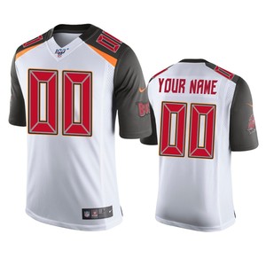 Tampa Bay Buccaneers Custom White 100th Season Vapor Limited Jersey