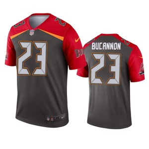 Tampa Bay Buccaneers Deone Bucannon Pewter Inverted Legend Jersey