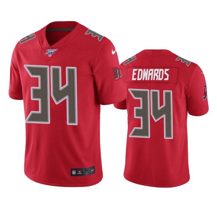 Tampa Bay Buccaneers Mike Edwards Red 100th Season Vapor Limited Jersey