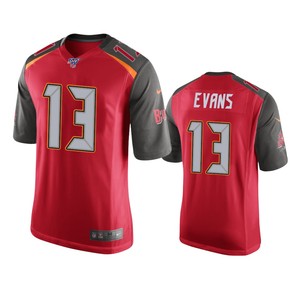 Tampa Bay Buccaneers Mike Evans Red 100th Season Game Jersey - Cocomos