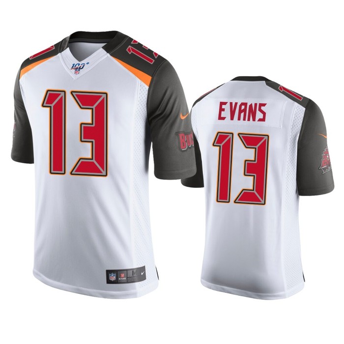 Tampa Bay Buccaneers Mike Evans White 100th Season Vapor Limited Jersey